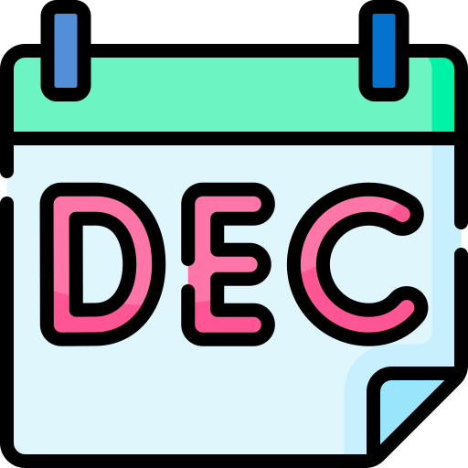diciembre Special Lineal color icono