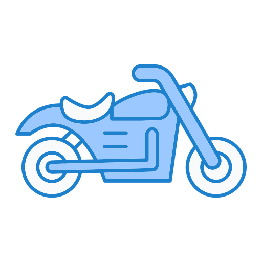 motorfiets Generic Blue icoon