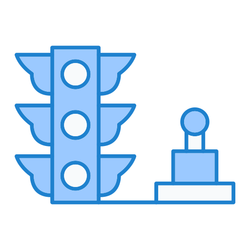Traffic control Generic Blue icon