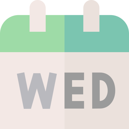 Wednesday Basic Straight Flat icon