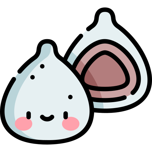 Meat bun Kawaii Lineal color icon