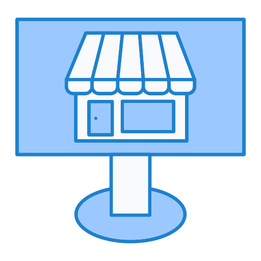 Online store Generic Blue icon