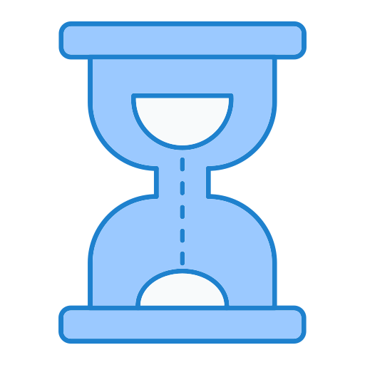 Hourglass Generic Blue icon