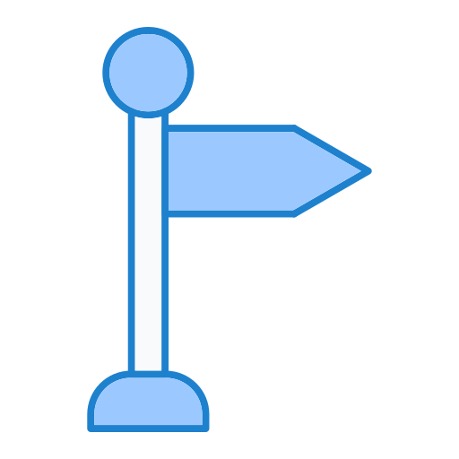 znak kierunkowy Generic Blue ikona