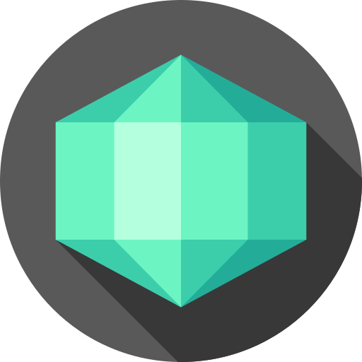 Diamond Flat Circular Flat icon