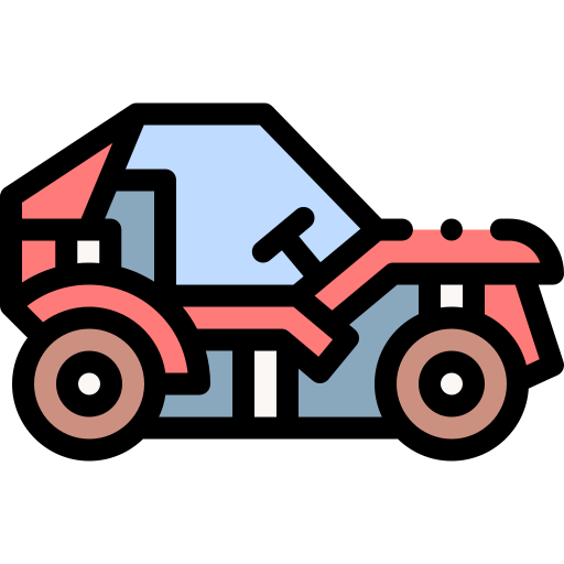 Offroad Detailed Rounded Lineal color icon