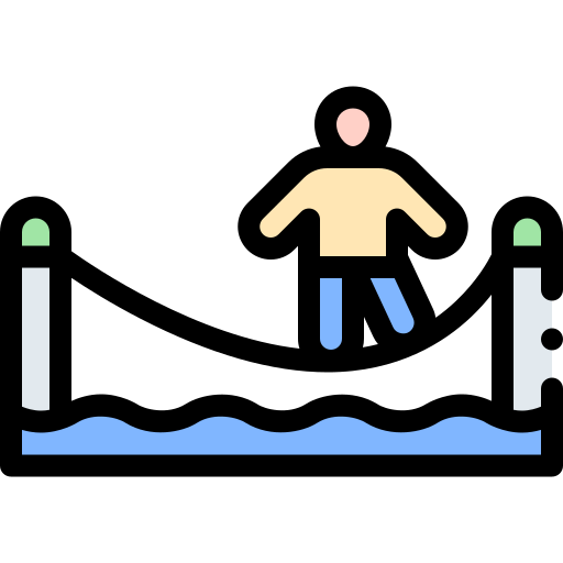 slackline Detailed Rounded Lineal color icon