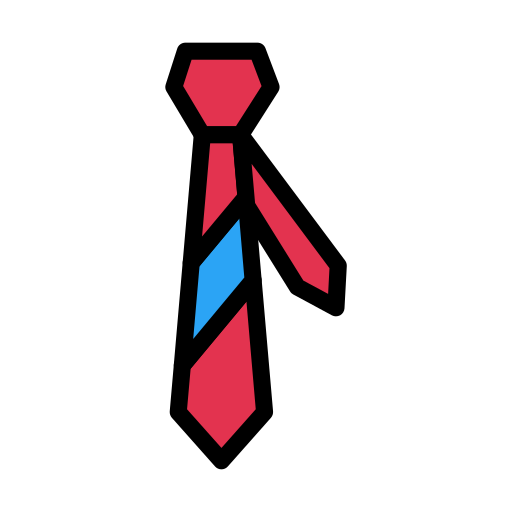 krawat Vector Stall Lineal Color ikona
