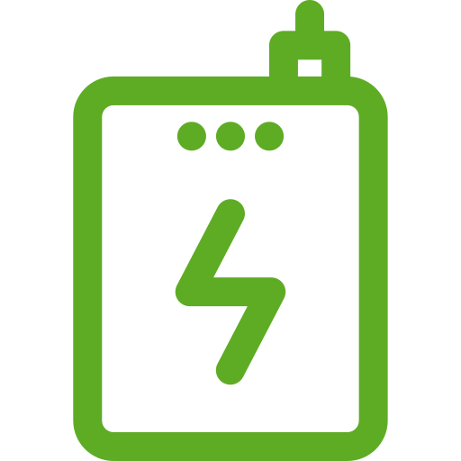 Power bank Generic Simple Colors icon