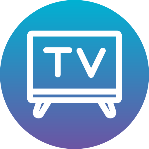 smart tv Generic Flat Gradient icona
