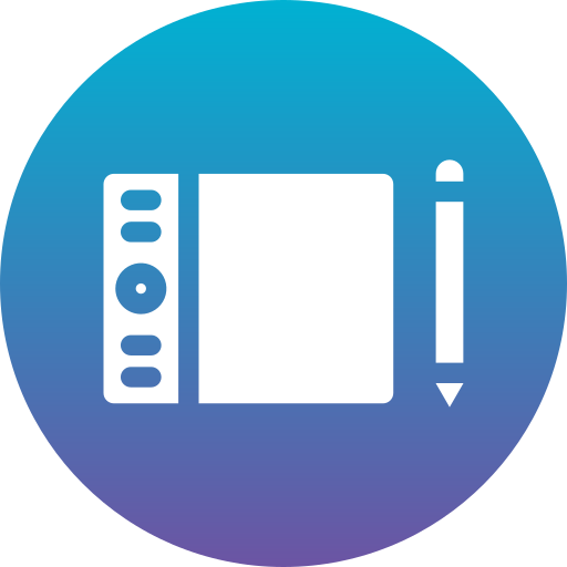 zeichentablett Generic Flat Gradient icon