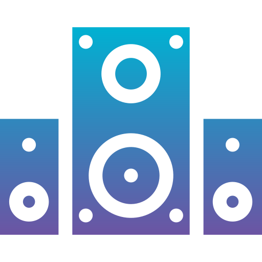 głośnik Generic Flat Gradient ikona