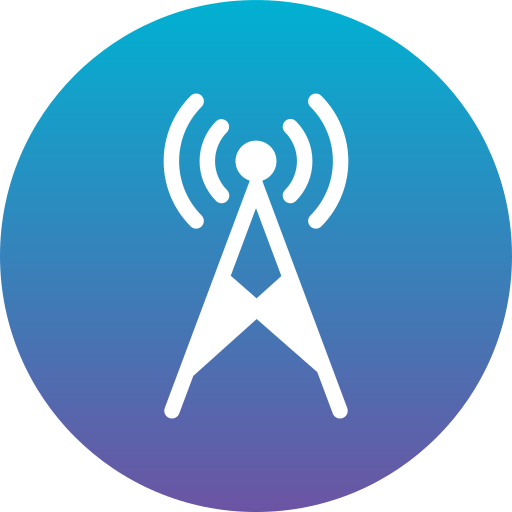 antenne Generic Flat Gradient Icône