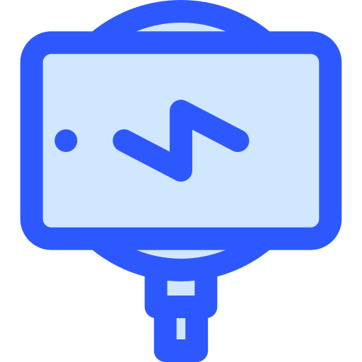 draadloos opladen Generic Blue icoon