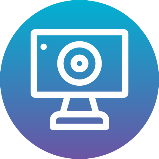 webcam Generic Flat Gradient icoon