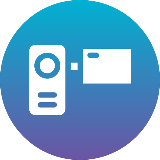 kamera wideo Generic Flat Gradient ikona