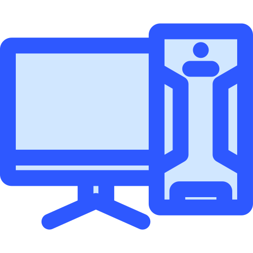 Personal computer Generic Blue icon