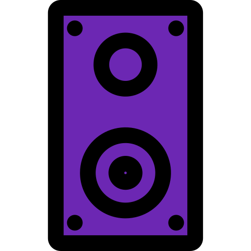 głośniki Generic Outline Color ikona
