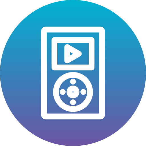 mp3プレーヤー Generic Flat Gradient icon