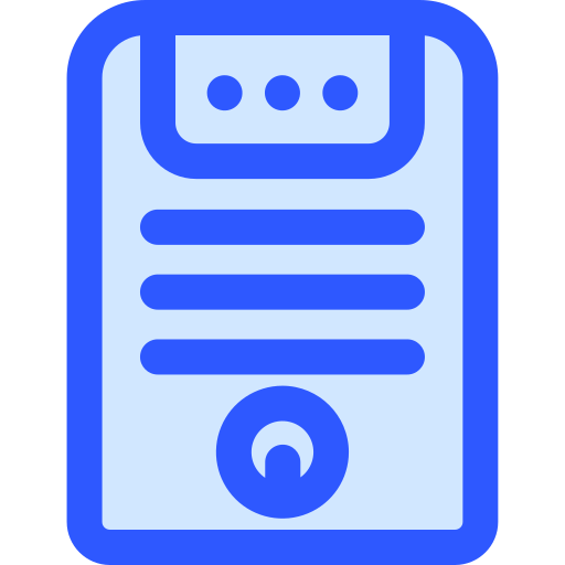 Power supply Generic Blue icon