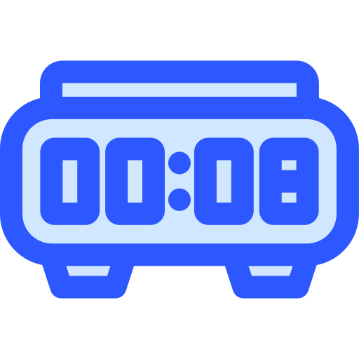 디지털 시계 Generic Blue icon