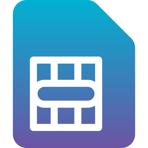 Sim card Generic Flat Gradient icon