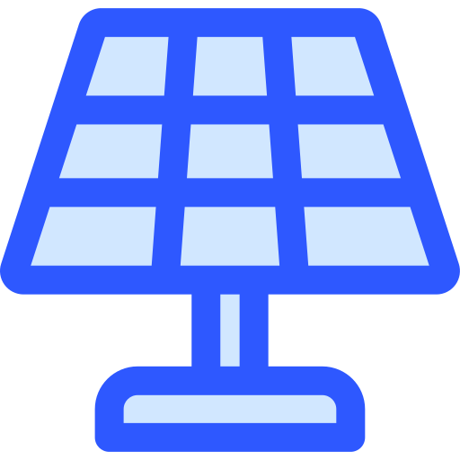 태양 전지 패널 Generic Blue icon