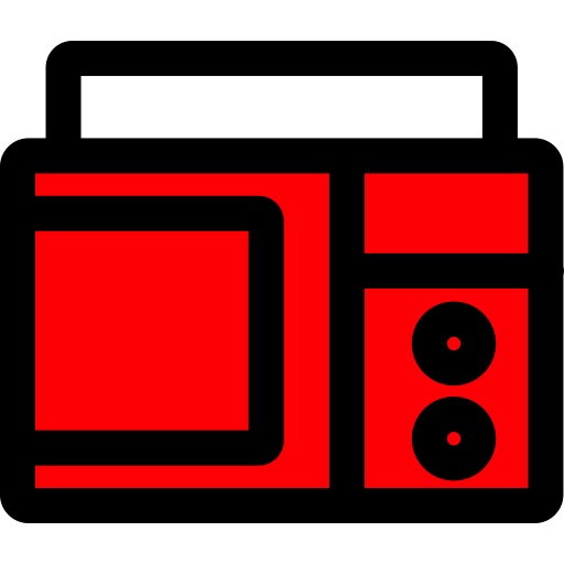 radio Generic Outline Color ikona