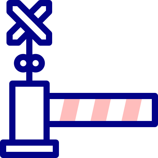 バリア Detailed Mixed Lineal color icon
