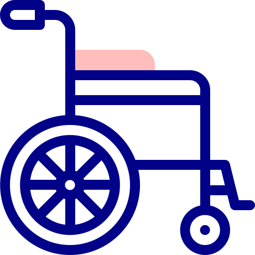 cadeira de rodas Detailed Mixed Lineal color Ícone