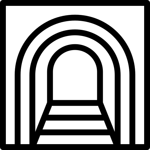 tunel Detailed Mixed Lineal ikona