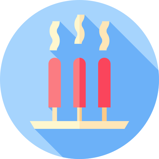 Incense Flat Circular Flat icon
