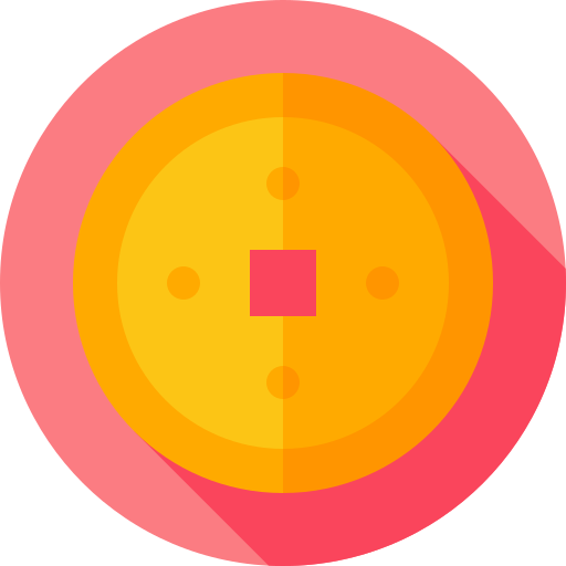 moneta Flat Circular Flat ikona