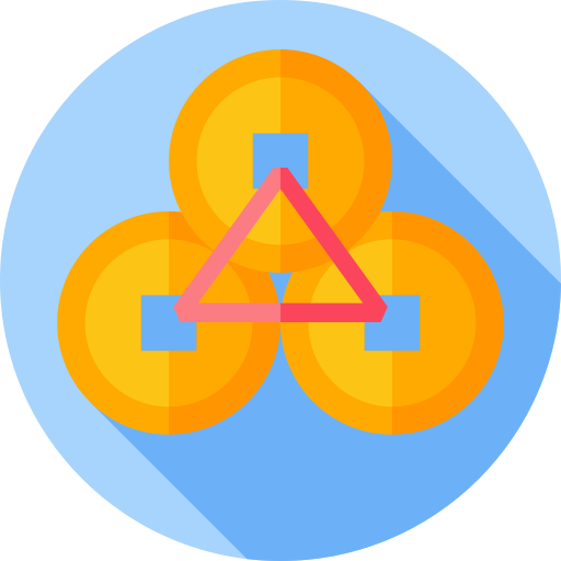 yuan Flat Circular Flat ikona