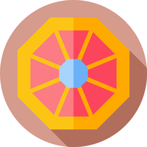 espejo Flat Circular Flat icono