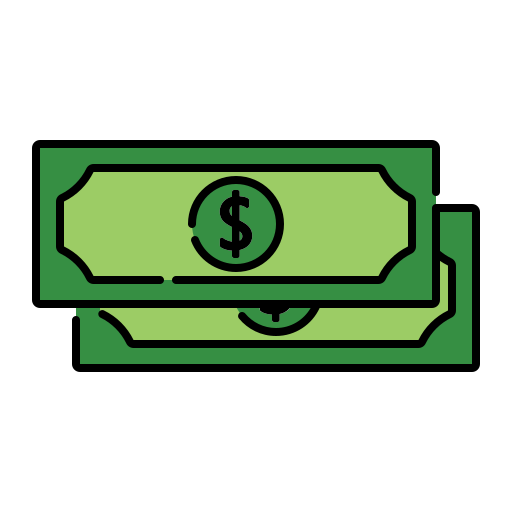 dólar Generic Outline Color icono