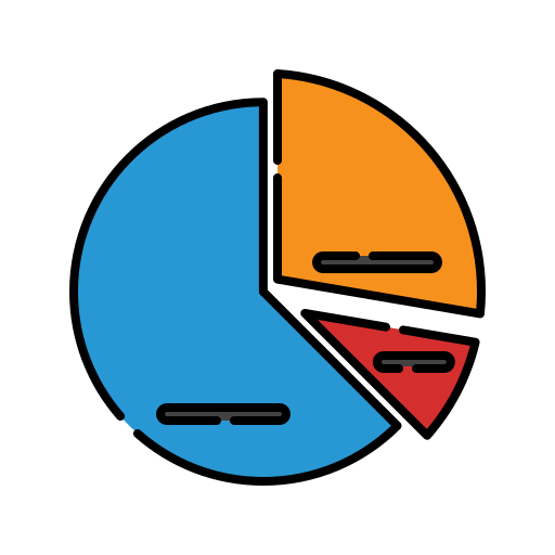 gráfico circular Generic Outline Color icono