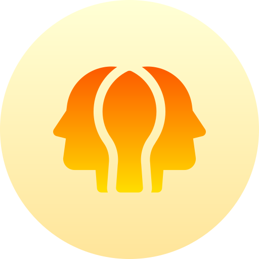 Self awareness Basic Gradient Circular icon