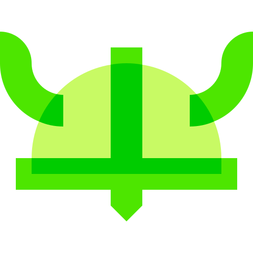 casco vikingo Basic Sheer Flat icono