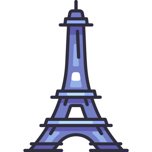 eiffelturm Generic Outline Color icon