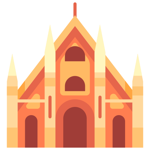 catedral de milão Generic Flat Ícone