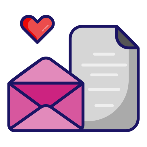 Letter Generic Outline Color icon