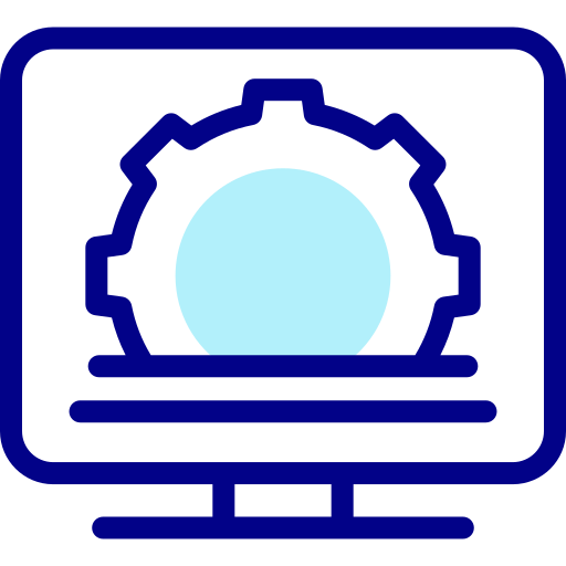 computer Detailed Mixed Lineal color icona