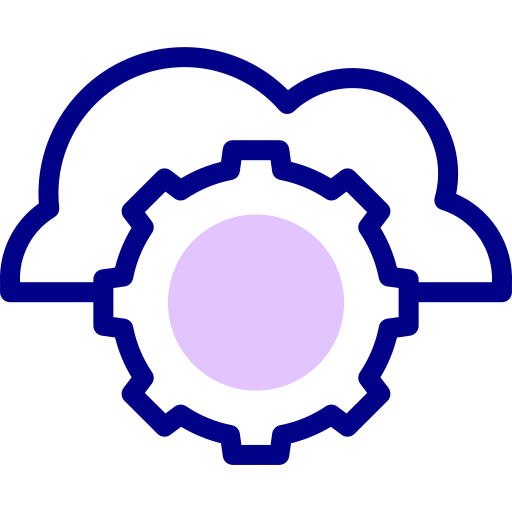 구름 Detailed Mixed Lineal color icon