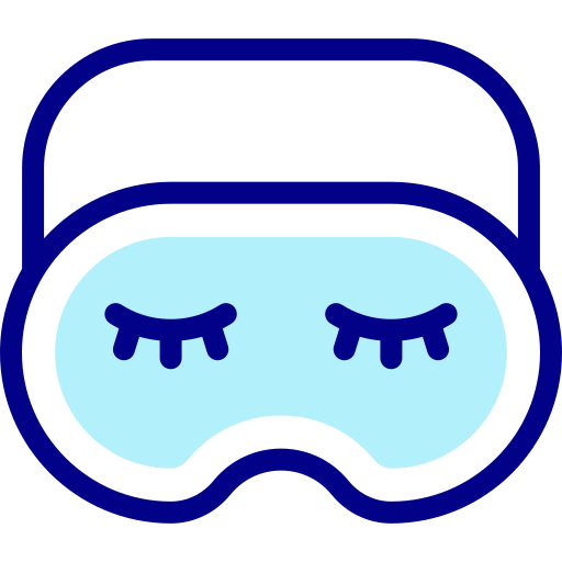 Sleeping mask Detailed Mixed Lineal color icon