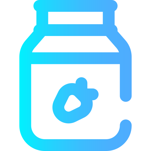 Jam jar Super Basic Omission Gradient icon