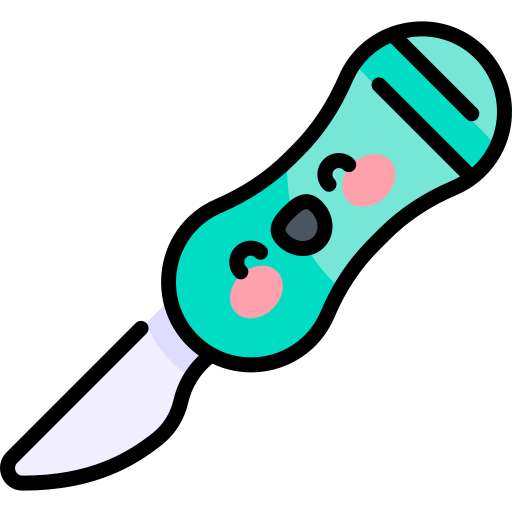 Scalpel Kawaii Lineal color icon