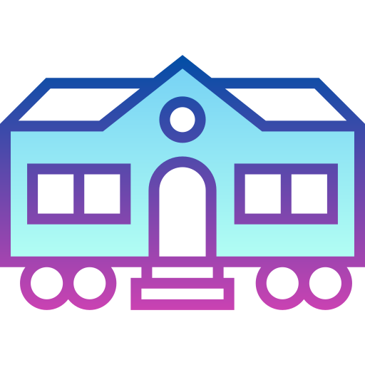 Mobile home Detailed bright Gradient icon
