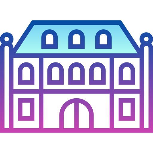 Chateau Detailed bright Gradient icon