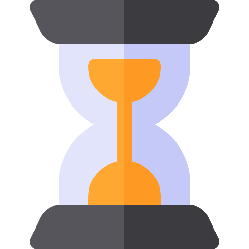 Sand clock Basic Rounded Flat icon
